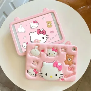 Hello Kitty Table Case for iPad Pro 11 inch 22 21 20 mini Silicone Tablet Cover For iPad 9.7 5th 6th 10.2 9th 8th 7th 10th Funda